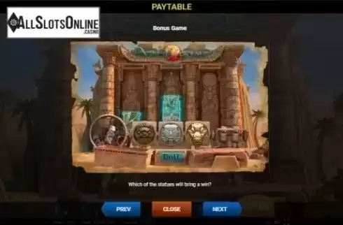 Paytable 3. Legends of Ra from Evoplay Entertainment