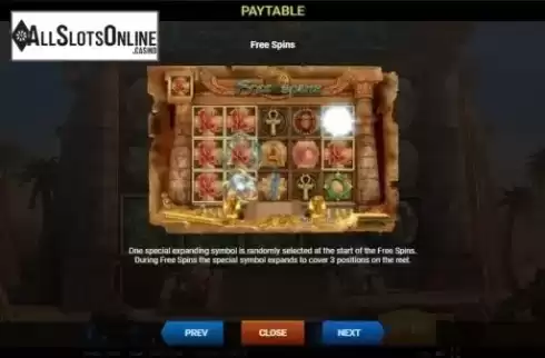 Paytable 4. Legends of Ra from Evoplay Entertainment