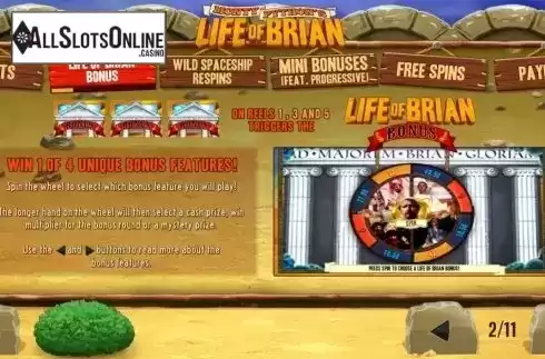 Screen3. Life of Brian from Playtech
