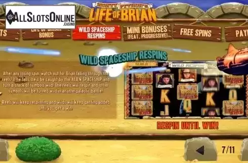 Screen8. Life of Brian from Playtech