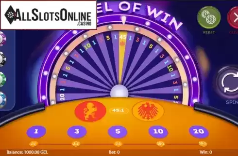 Reel Screen. Wheel of Win from Smartsoft Gaming