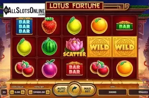 Reel Screen. Lotus Fortune from NetGame