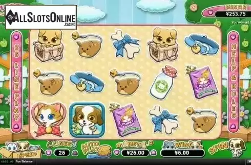 Win Screen. Purrfect Pets from RTG