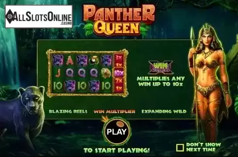 Screen 1. Panther Queen from Pragmatic Play