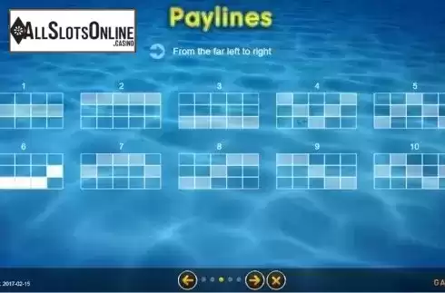 Paylines. Pearl Tracker from GAMING1