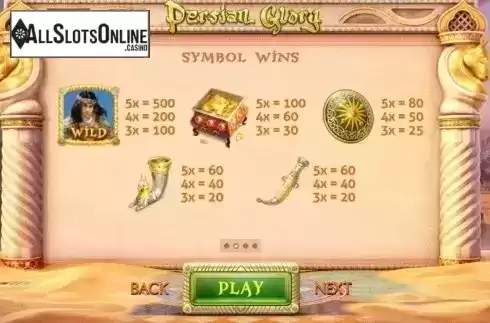 Screen2. Persian Glory from Cayetano Gaming