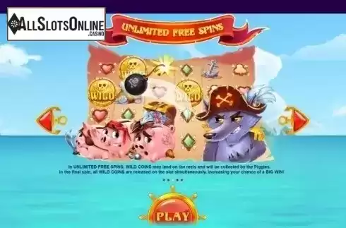 Free Spins. Piggy Pirates from Red Tiger