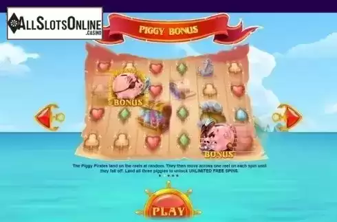 Piggy Bonus. Piggy Pirates from Red Tiger