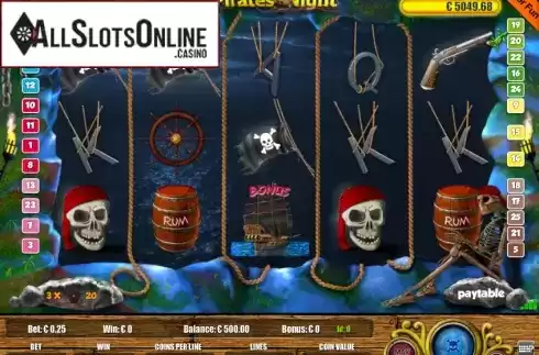 Screen2. Pirates Night from Portomaso Gaming
