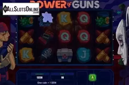 Game workflow 3. Power of Guns from X Line