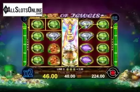 Win Screen 3. Pot Of Jewels from Casino Technology