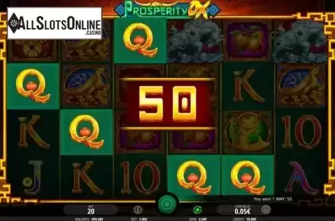 Win Screen 1. Prosperity Ox from iSoftBet