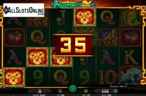 Win Screen 2. Prosperity Ox from iSoftBet