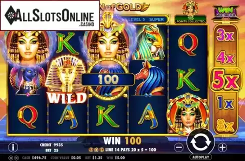 Screen 4. Queen of gold from Pragmatic Play