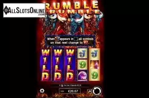 Win Screen 2. Rumble Rumble from Ainsworth