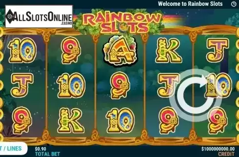 Reel Screen. Rainbow Slots from Slot Factory