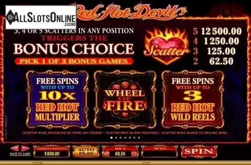 Screen2. Red Hot Devil from Microgaming