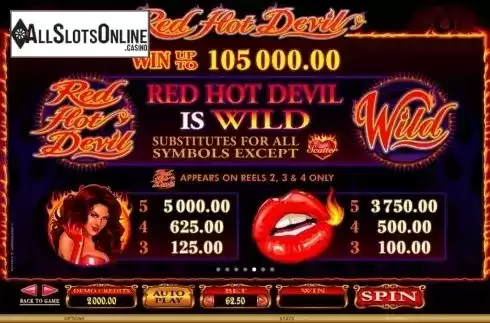 Screen6. Red Hot Devil from Microgaming