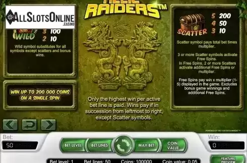 Screen5. Relic Raiders from NetEnt