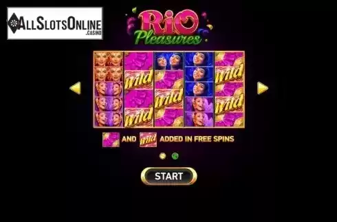 Start Screen. Rio Pleasures from Ruby Play
