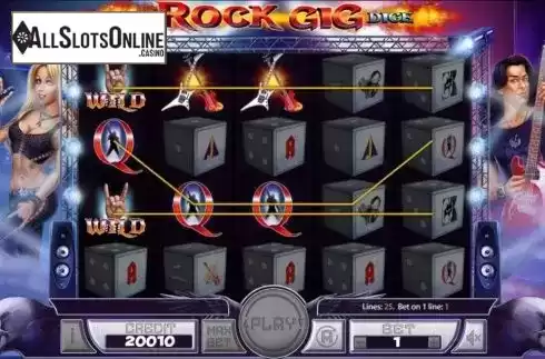 Win screen . Rock Gig Dice from Mancala Gaming