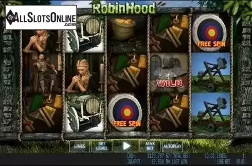 Game reels. Robin Hood HD from World Match