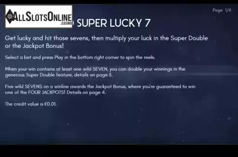 Info. Super Lucky 7 from Air Dice