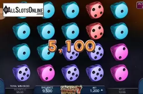 Win Screen 4. Super Lucky 7 from Air Dice