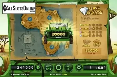 Jewel of Africa screen. Safari (Magnet) from Magnet Gaming