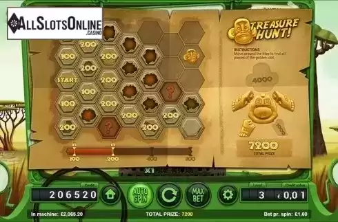 Treasure hunt screen. Safari (Magnet) from Magnet Gaming