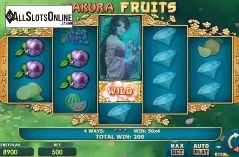 Win Screen 2. Sakura Fruits from Amatic Industries