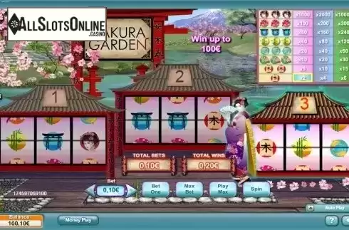 Screen 1. Sakura Garden from NeoGames