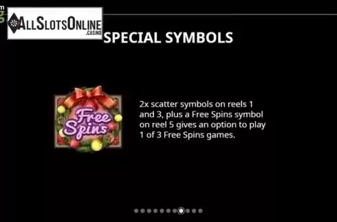 Paytable 7. Santa's Spins from Cayetano Gaming