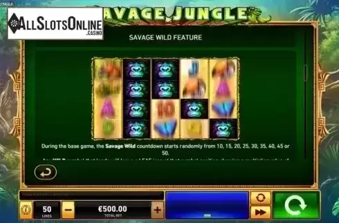 Features 1. Savage Jungle from Playtech