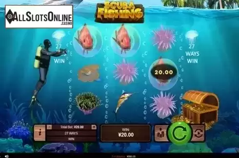 Win screen. Scuba Fishing from RTG