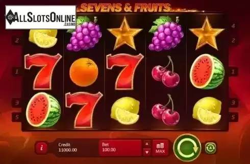 Main game. Sevens & Fruits from Playson
