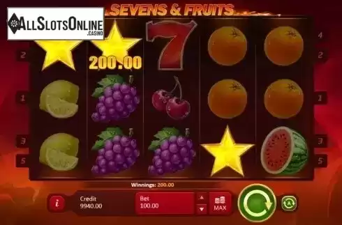 Win 2. Sevens & Fruits from Playson
