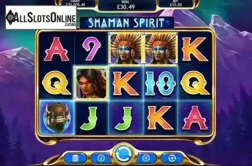 Wild Win screen. Shaman Spirit from Eyecon