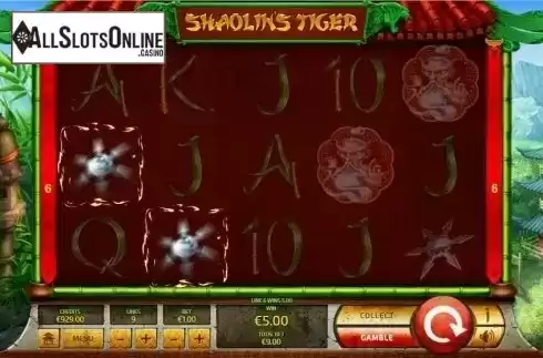 Win Screen . Shaolin Tiger from Tom Horn Gaming