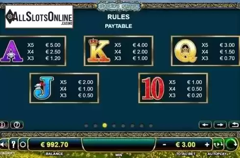Paytable 3. Sigrids Quest from Aurify Gaming