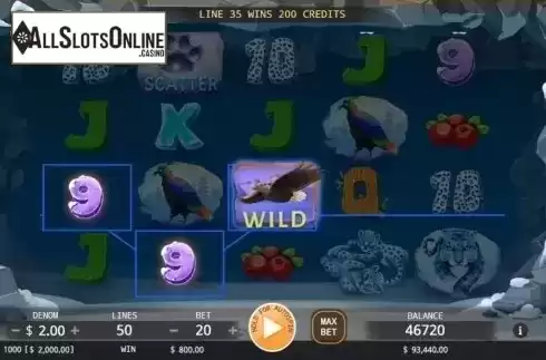 Win Screen 2. Snow Leopards from KA Gaming