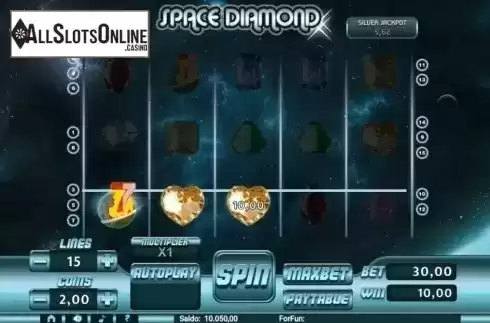 Win Screen. Space Diamond from Tuko Productions