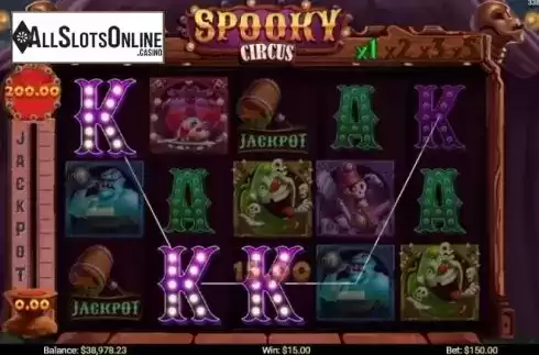 Win screen 1. Spooky Circus from Mobilots