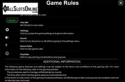 Game Rules. Ten Or Twenty from Wazdan