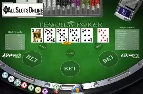 Game Screen 3. Tequila Poker from Playtech