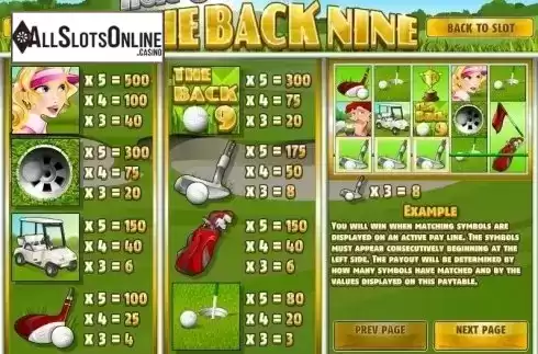 Screen3. The Back Nine from Rival Gaming