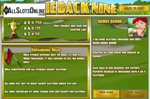 Screen4. The Back Nine from Rival Gaming
