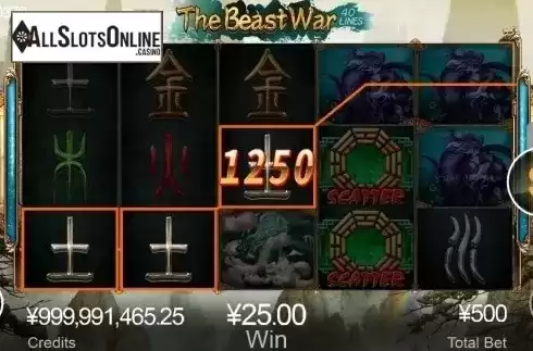 Win Screen. The Beast War from CQ9Gaming