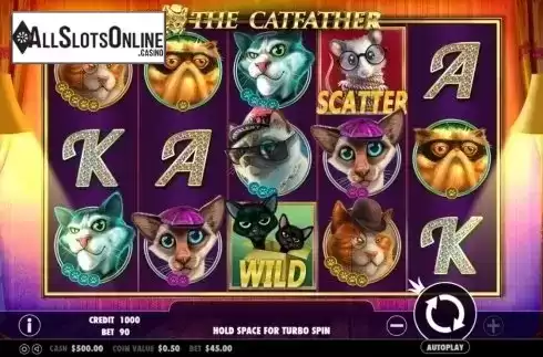 Reels screen. The Catfather from Pragmatic Play