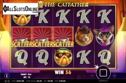 Freespins win. The Catfather from Pragmatic Play